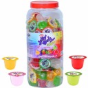 Mahak Fruit Jelly Belly Cup | Mix Fruit Jar | Pack of 110 Jelly Mango, Lychee, Orange, Mix fruit Jelly Beans  (1650 g)