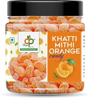 Organic Purify Orange Candy|Narangee Toffee|Orange Flavoured (Pack of ) Jar Pack Orange Toffee  (400 g)