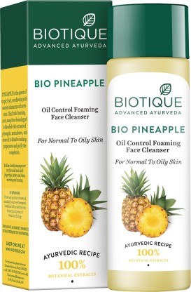 BIOTIQUE Bio Pineapple Oil Control Foaming Face Cleanser 190Ml  (190 ml)