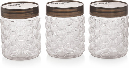 MASTER COOK Plastic Utility Container  - 600 ml (Pack of 3, Clear)