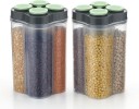 Flipkart SmartBuy Plastic Grocery Container  - 2400 ml  (Pack of 2, Multicolor)
