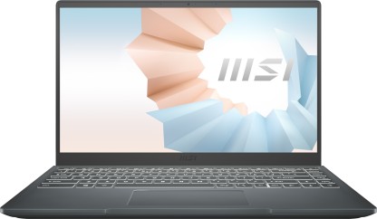 MSI Modern 14 Core i5 10th Gen - (8 GB/512 GB SSD/Windows 10 Home) Modern 14 B10MW-639IN Notebook  (14 inch, Carbon Grey, 1.3 Kg)