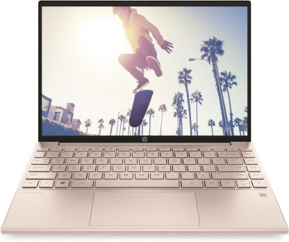 HP Pavilion Aero Ryzen 5 Hexa Core 5600U - (16 GB/512 GB SSD/Windows 10 Home) 13-BE0190AU Thin and Light Laptop  (13.3 inches, Pale Rose Gold, 0.97 kg, With MS Office)