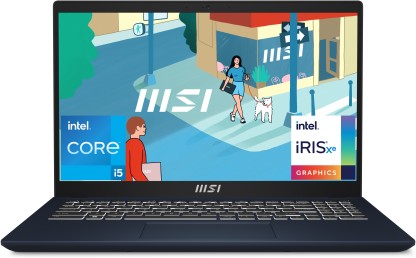 MSI Modern 15 Intel Core i5 13th Gen 1335U - (8 GB/512 GB SSD/Windows 11 Home) Modern 15 B13M-291IN Thin and Light Laptop  (15.6 Inch, Star Blue, 1.7 Kg)