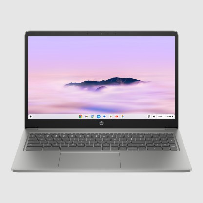 HP Intel Core i3 N305 - (8 GB/Hybrid/Chrome OS) 15a-nb0002TU Thin and Light Laptop  (15.6 Inch, Natural Silver, 1.49 Kg)