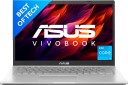 ASUS Vivobook 14 Core i3 11th Gen 1115G4 - (8 GB/512 GB SSD/Windows 11 Home) X415EA-EK322WS Thin and Light Laptop  (14 Inch, Transparent Silver, 1.60 kg, With MS Office)