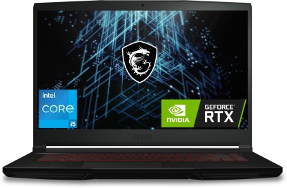 MSI GF63 Intel Core i5 11th Gen 11260H - (8 GB/512 GB SSD/Windows 11 Home/4 GB Graphics/NVIDIA GeForce RTX 2050/60 Hz) GF63 Thin 11UCX-1497IN Gaming Laptop  (15.6 Inch, Black, 1.86 Kg)