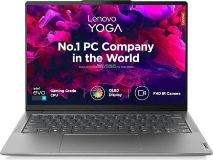 Lenovo Yoga Slim 6 WUXGA OLED Intel Core i5 13th Gen 13500H - (16 GB/512 GB SSD/Windows 11 Home) 14IRH8 Thin and Light Laptop  (14 inch, Storm Grey, 1.35 Kg, With MS Office)