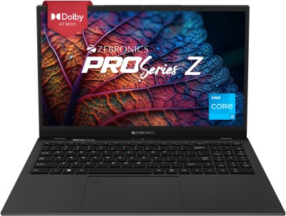 ZEBRONICS Pro Series Z Intel Core i3 12th Gen 1215U - (8 GB/512 GB SSD/Windows 11 Home) ZEB-NBC 3S Thin and Light Laptop  (15.6 inch, Space Grey, 1.76 Kg)