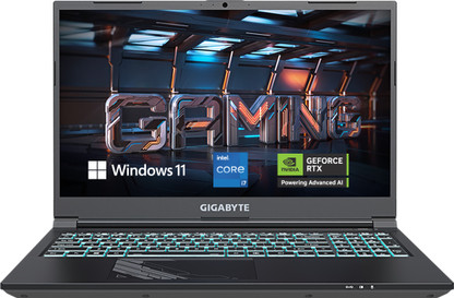 GIGABYTE G5 MF5-H2IN354SH Intel Core i7 13th Gen G Series - (16 GB/1 TB SSD/Windows 11 Home/6 GB Graphics/NVIDIA GeForce RTX NVIDIA GeForce RTX4050 Laptop GPU 6GB GDDR6/144 Hz) G5 MF5-H2IN354SH Gaming Laptop  (15.6 inch, Black, 2.08 Kg)