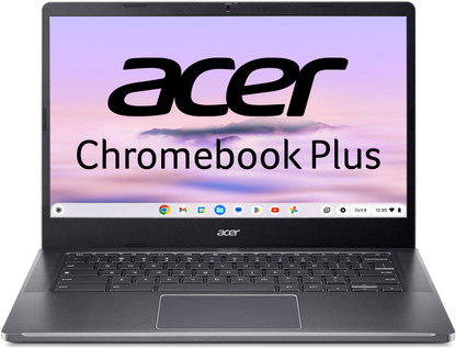Acer Chromebook Plus Google AI Intel Core i3 N305 - (8 GB/256 GB SSD/Chrome OS) CB514-4H-39T7 Chromebook (14 Inch, Steel Gray, 1.43 Kg)