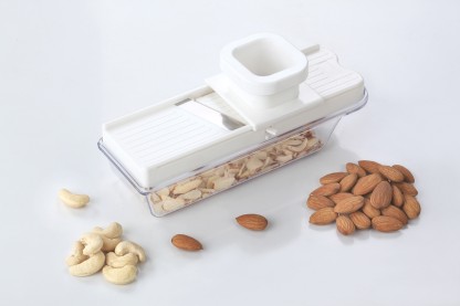 CUBES New Attractive Vegetable Compact Dry Fruit and Vegetable Slicer Cutter Grater With Holder and Container Vegetable & Fruit Slicer Vegetable & Fruit Grater & Slicer  (1)