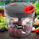gopi by GopiStore 5 Stainless Steel Blade System 1 L Dismal Black Color Mini Chopper for Kitchen Dori Chopper Quick Handy Vegetable and Fruit Chopper XXL Size Fruit Nut Onion Chopper, Hand Meat Grinder Mixer Food Processor Shredder Salad Maker Vegetable Tools Cutter for Kitchen Vegetable & Fruit Chopper  (1 XXL Chopper 1000ml)