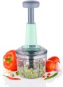 OFFYX Hand Push Chopper 900 ML with 4 Stainless Steel Blades Vegetable & Fruit Chopper  (Pack Of 1)
