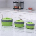 Flipkart SmartBuy Hot Chef (530 ML, 1000 ML, 1900 ML) GREEN Pack of 3 Thermoware Casserole Set  (530 ml, 1000 ml, 1900 ml)