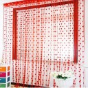 DTODEXPRESS 213.3 cm (7 ft) Polyester Door Curtain Single Curtain  (Self Design, Red)