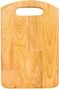 WoodCart Handmade Wooden Chopping Board for Kitchen, Cutting Vegetables & Other Food Items Rectangle ( 12 Inch Ruberwood) Wood Cutting Board  (Brown Pack of 1 Dishwasher Safe)