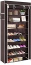 KROOH Carbon Steel Collapsible Wardrobe  (Finish Color - Brown, DIY(Do-It-Yourself))