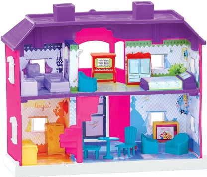 Toyzone PRINCESS MY COUNTRY DOLL HOUSE (24 PCS)  (Multicolor)