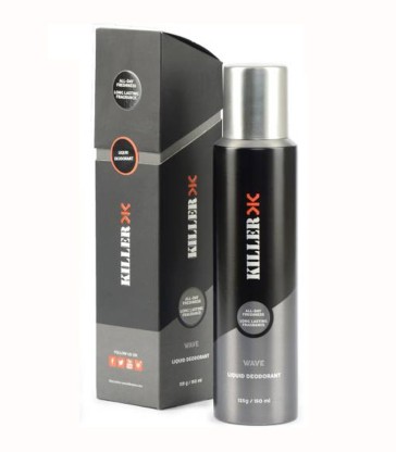 KILLER Liquid Wave Deodorant Spray  -  For Men  (150 ml)