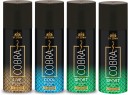 ST-JOHN Cobra Deo Live & Cool & Sports & Toxic Deodorant Spray  -  For Men & Women  (600 ml, Pack of 4)