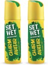 SET WET Charm Avatar Deodorant & Body Spray Perfume Deodorant Spray  -  For Men  (300 ml, Pack of 2)