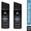 Adrenex Impact Perfume Body Spray  -  For Men  (300 ml, Pack of 2)