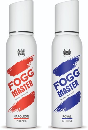 FOGG Master Intense (Napoleon + Royal) 240ml Body Spray  -  For Men  (240 ml, Pack of 2)