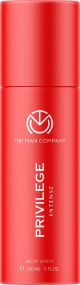 THE MAN COMPANY Deodorant For Men - Privilege Intense | Premium Fragrance | Long-lasting Freshness | Perfect For Everyday Use | Protects Against Body Odour | Makes You Strong & Fierce | Lemon, Cinnamon & Oakmoss - 150ml Deodorant Spray  -  For Men  (150 ml)
