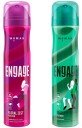 Engage Floral Zest, Citrus & Floral and Garden Mystique, Spicy & Woody, Skin Friendly Deodorant Spray  -  For Women  (150 ml, Pack of 2)