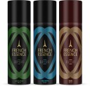 FRENCH ESSENCE Unisex Deo 50ML Each (Pack of 3- Triumph, Oud, Recharge) Deodorant Spray  -  For Men & Women  (150 ml, Pack of 3)