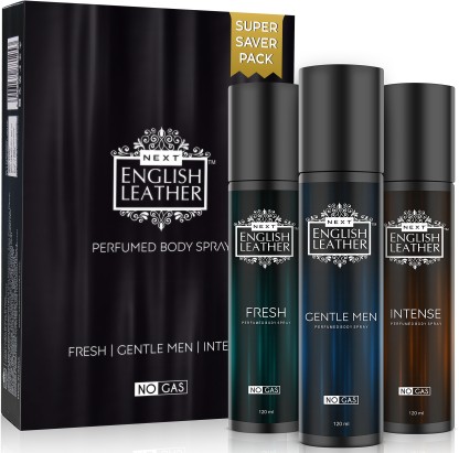 NEXT FRESH GENTLEMEN INTENSE PACK OF 3 Body Spray  -  For Men & Women  (360 ml, Pack of 3)
