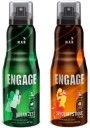 Engage Deo Combo 1 Ocean Zest 150ml and 1 Spice Mystique 150ml Deodorant Spray  -  For Men  (300 ml, Pack of 2)