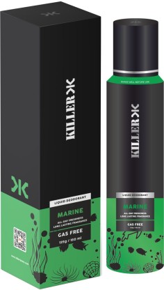 KILLER Marine No Gas Deodorant Body Spray  -  For Men  (150 ml)