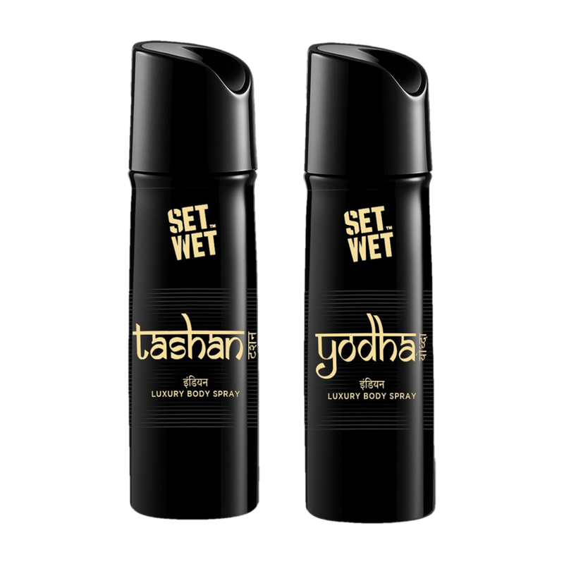 SET WET Yodha,Tashan Luxury & Long Lasting Body Spray I Manly & L...more