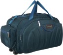 60 L Strolley Duffel Bag - Waterproof Polyester Lightweight 60 L Luggage Travel Duffel Bag with 2 Wheels - Green - Large Capacity