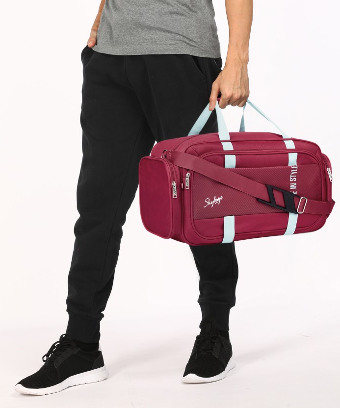 49 L Hand Duffel Bag - Cult Polyester 55cm Medium Stylish Duffel With Adjustable Shoulder Strap,Red - Red - Large Capacity