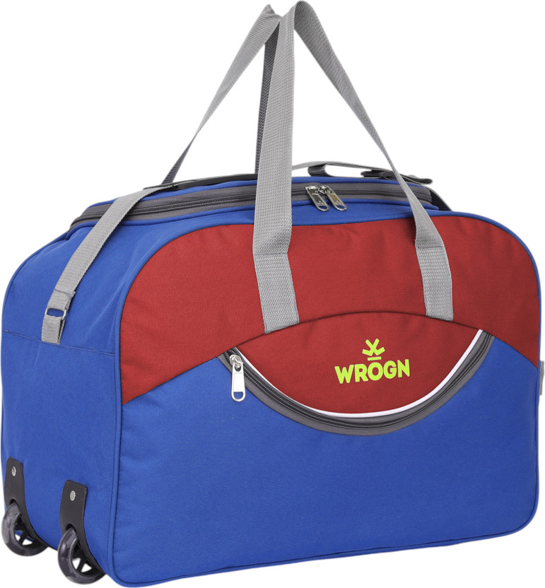 55 L Strolley Duffel Bag - Premium 55L Unisex Laguauge Bag For Tour & Travel - Blue - Regular Capacity