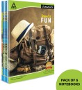 Classmate Notebook A4 Notebook Single Line 172 Pages  (Multicolor, Pack of 6)