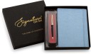 Signature Canvas Diary Giftset with Cello Moonlit Ball Pen - A5 Diary Single Rule 192 Pages  (Sky Blue, Pack of 2)