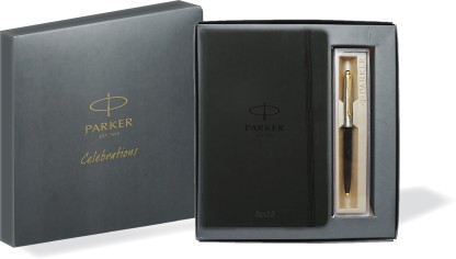 PARKER Celebration 2022 Diary + Galaxy Standard Ball pen Regular Gift Set Ruled 312 Pages  (Black)