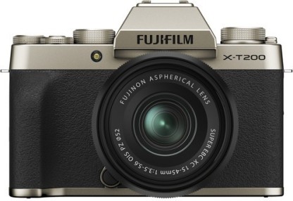 FUJIFILM X Series X-T200 Mirrorless Camera Body with 15-45 mm Lens  (Gold)