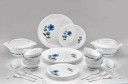 UNIQHUB Pack of 36 Plastic DINNER SET (SET OF 36 PCS) Dinner Set  (Multicolor)