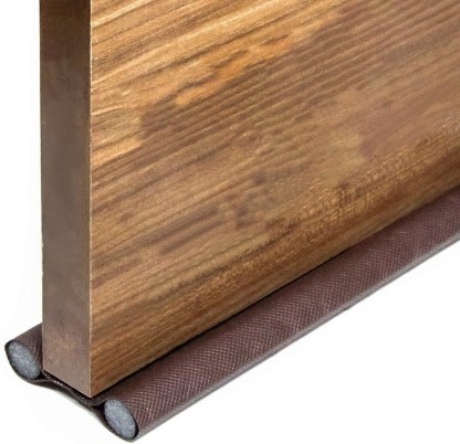KIDAKING Guard for Door Bottom to Prevent Noise, Dust & Insects Durable Floor Mounted Door Sealing Strip Guard Floor Mounted Door Stopper  (Brown)