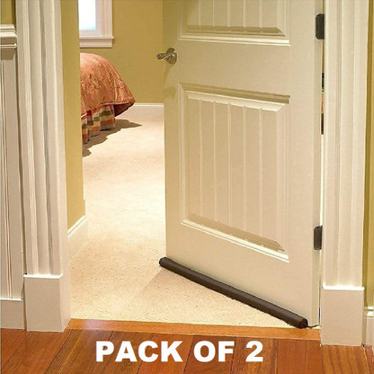Digicom Door Bottom Sealing Guard Strip (Brown, 39 Inch) (Pack of 1) Door Seal | Sound-Proof Reduce Noise Energy Saving Weather Stripping Door Mounted Door Stopper  (Brown)