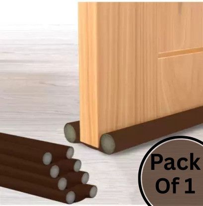 PYORIT Door Stoppers | Seal | Closers |Bottom| (Pack of 1, 39 INCH) Strip Guard Floor Mounted Door Stopper  (Brown)