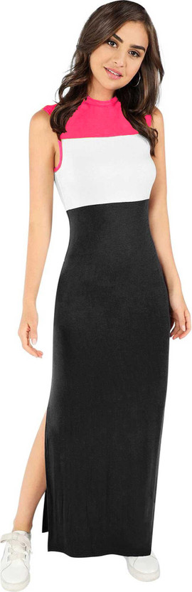 Women Maxi Pink Full Length Dress