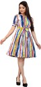 Women Skater Multicolor Dress