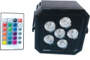 Manthan 6 LED dj,home,temple bright multicolour REMOTE controler PAR light (4*3) watt Single Disco Ball  (Ball Diameter: 7 cm)