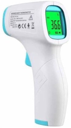 Ark9999 Infrared Thermometer Silver Infrared Thermometer Silver Thermometer  (White, Blue)